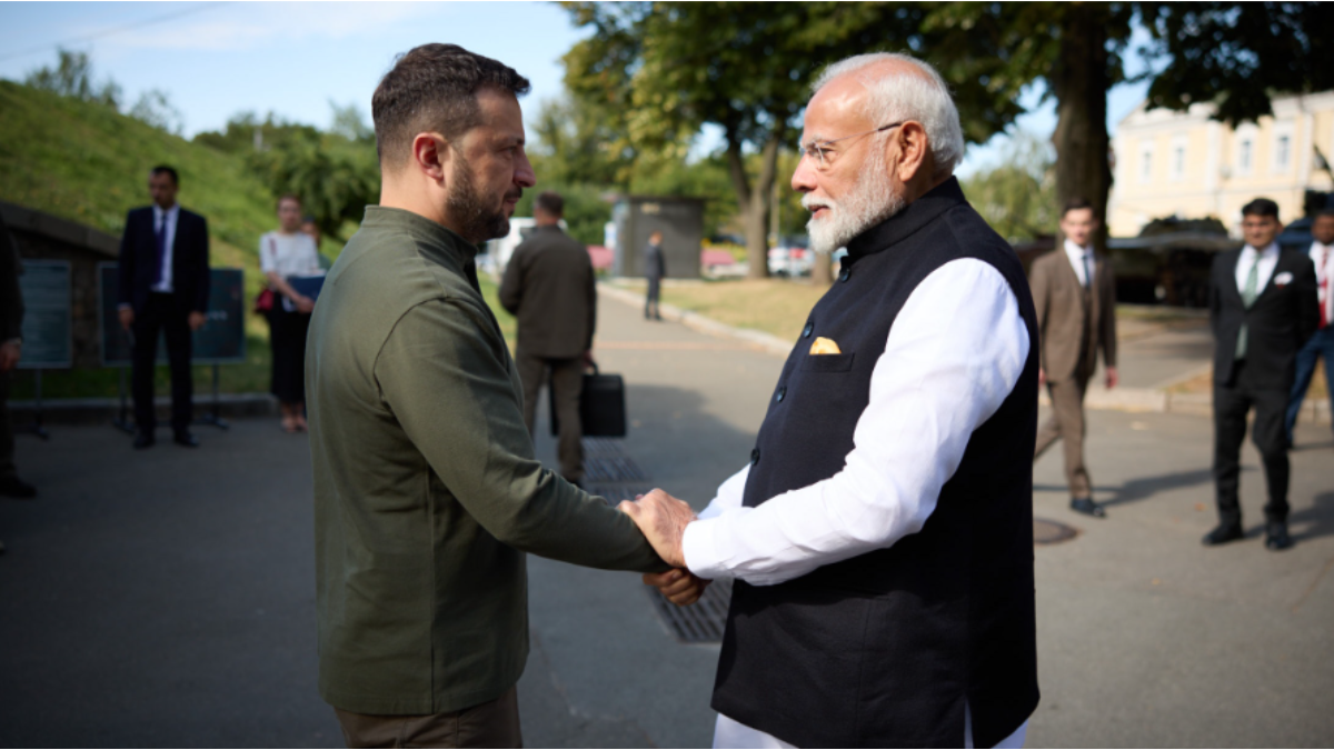 PM Modi Meets Ukrainian President Zelenskyy